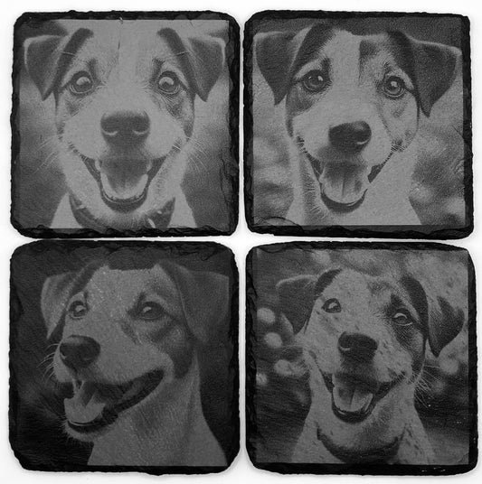 Jack Russel Slate Coasters